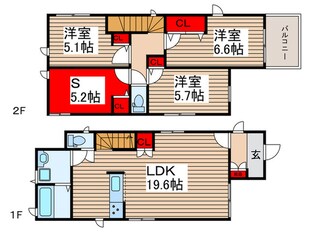 Kolet流山美田#02の物件間取画像